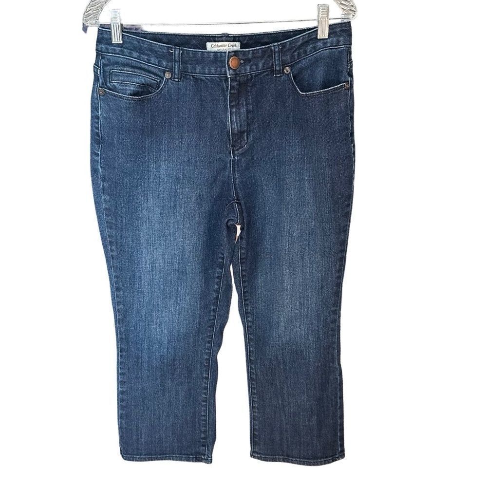 EUC Cold Water Creek Natural Fit Cropped - Capri Jeans Blue - Size 10